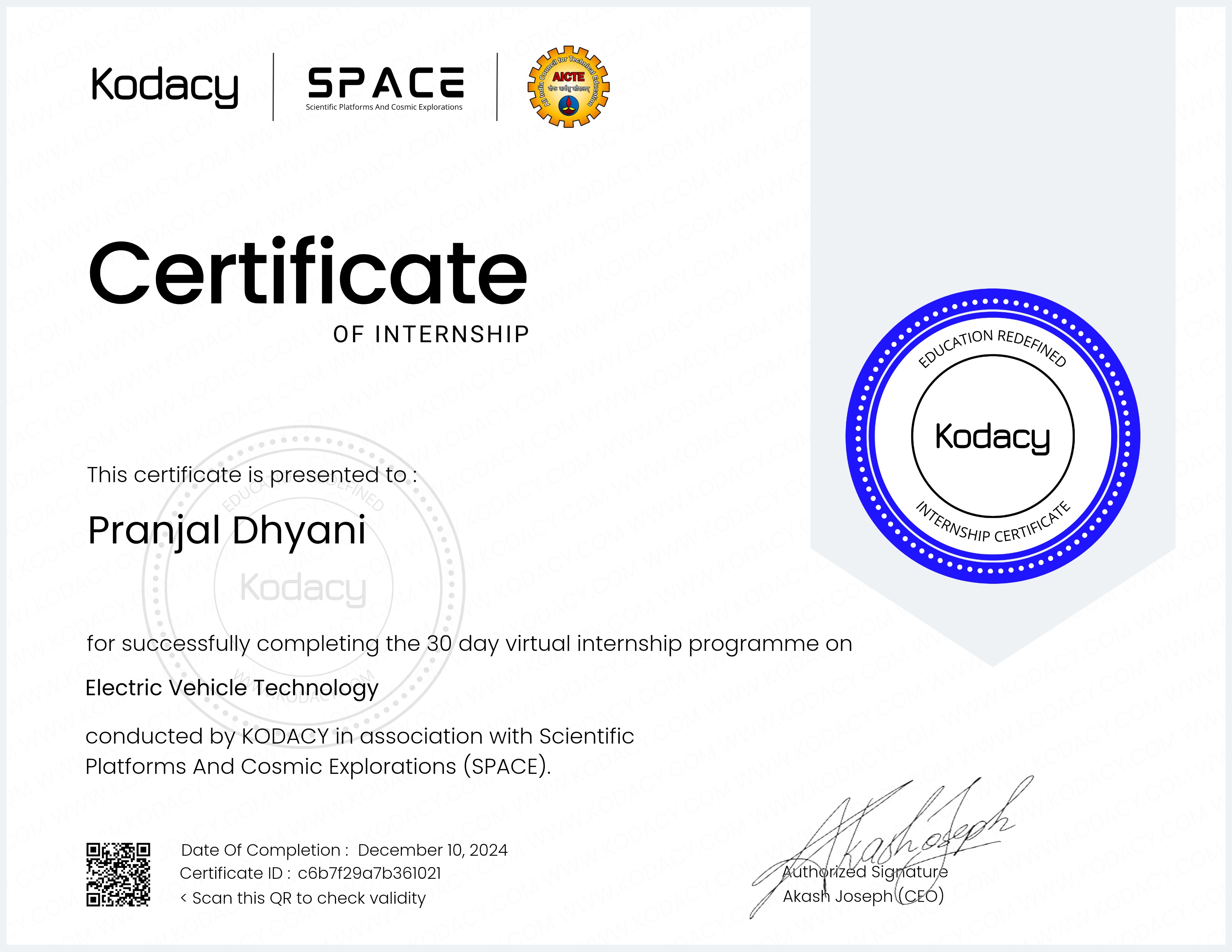 Electric Vehicle Technology